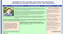 Desktop Screenshot of acousticneuromacure.com